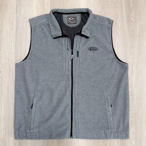 Drake Grey Fleece Waterfowl MST Solid Windproof Zip Up Layering Vest 6XL *READ*